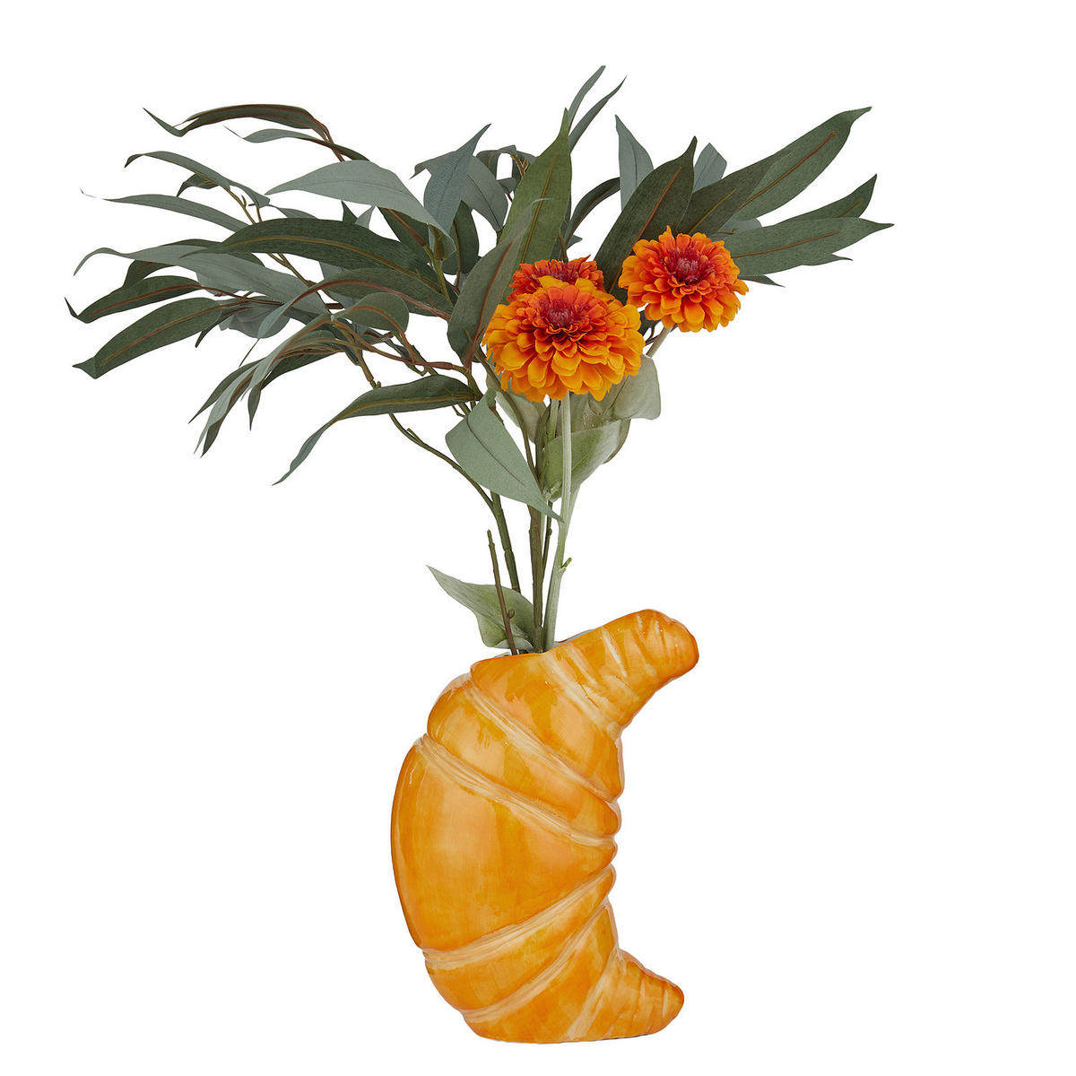 VASE Croissant - Hellbraun, Keramik (25cm) - Butlers
