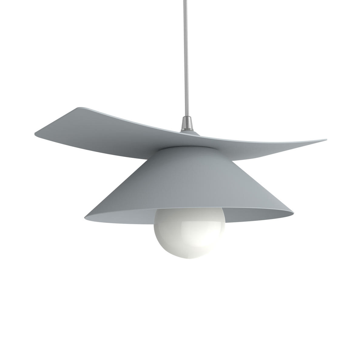 HÄNGELEUCHTE - Grau, Metall (25/34/10cm) - Lumicom