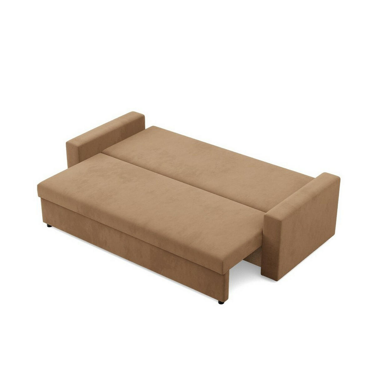 SOFA Neo mit gerader Armlehnen cappuccino - Cappuccino, Textil (220/85/92cm) - SIMKAM Furniture