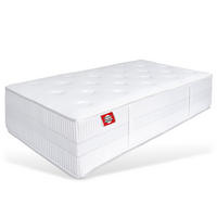 BOXSPRINGMATRATZE Terra Med Box 160 x 200 cm 33 cm Höhe H2 7 Zonen Integriertem Topper - Weiß, Textil (160/200cm) - Matratzen Perfekt