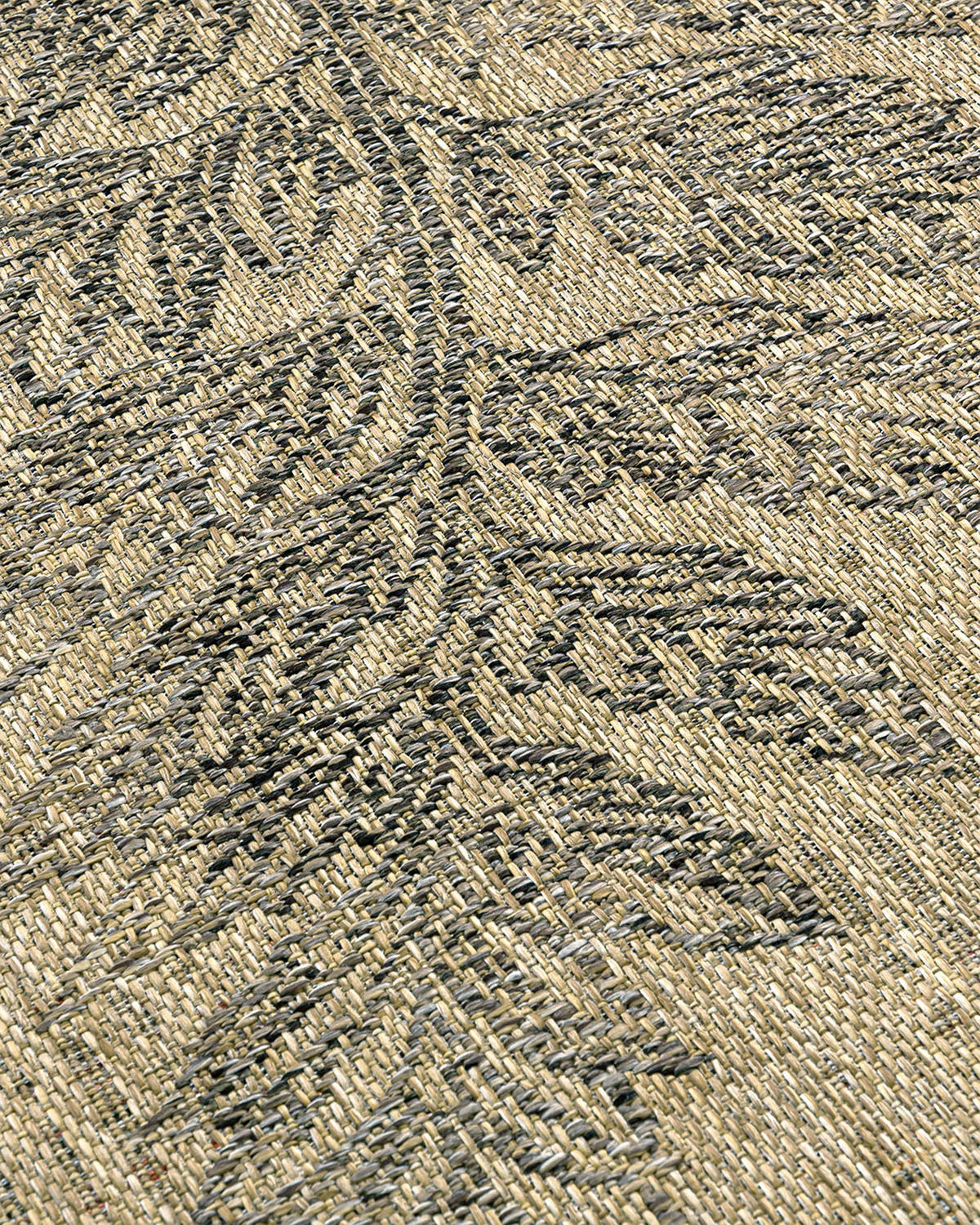 TEPPICH Outdoor Pinto Suelo Mazovia 200x300cm Beige Braun Florales Muster Kurzflor - Braun, Textil (200/300cm) - Mazovia