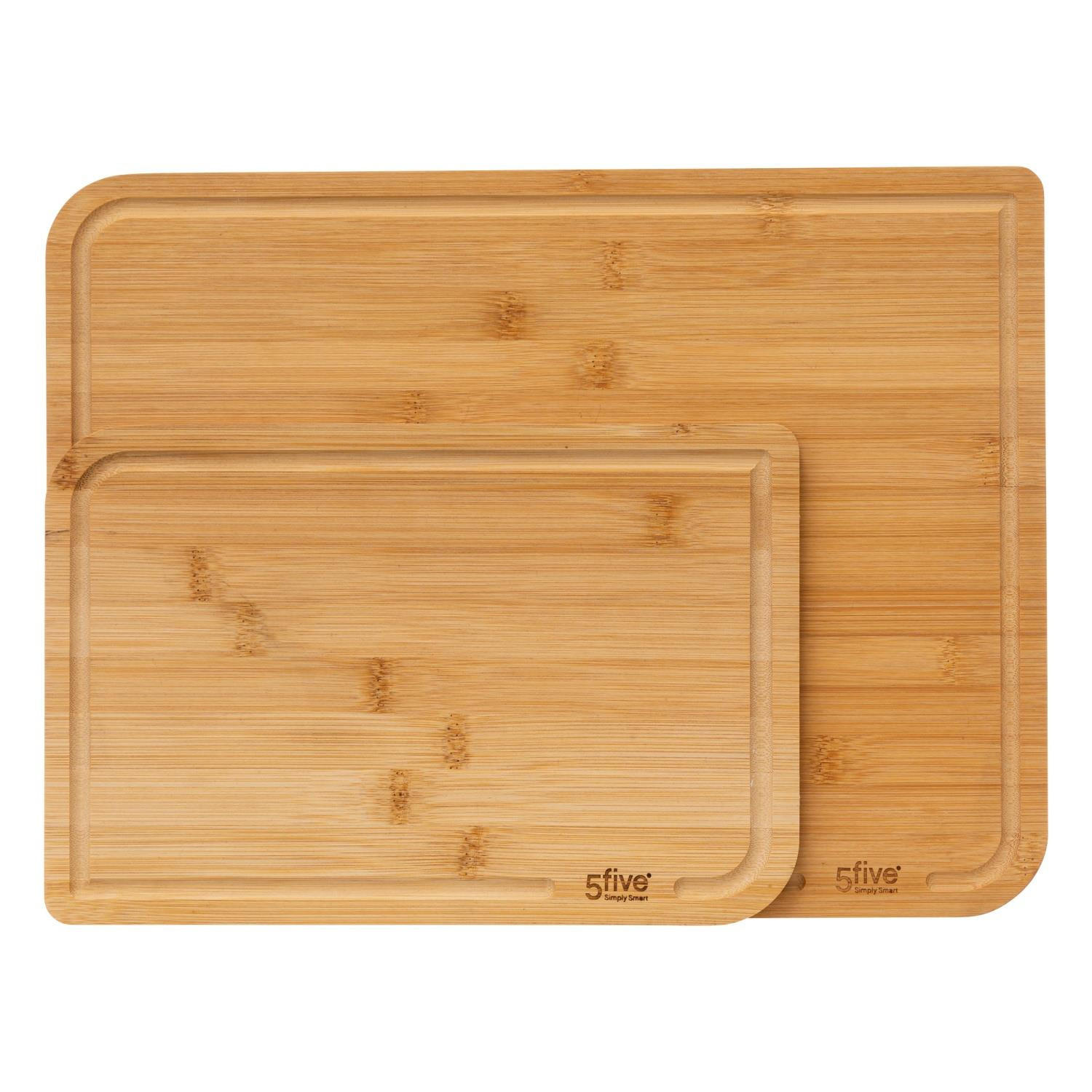 SCHNEIDEBRETTER aus Bambus 35/25/2,5 cm - Braun, Naturmaterialien (25/35cm) - 5five Simply Smart