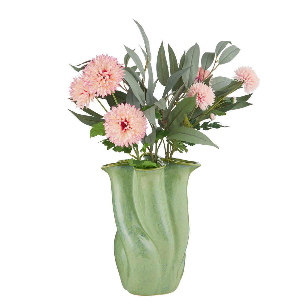 VASE Organic - Grün, Keramik (33cm) - Butlers