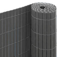 SICHTSCHUTZ Zaun PVC Anthrazit 90x600cm - Grau, Kunststoff (0.9/90cm) - urfence