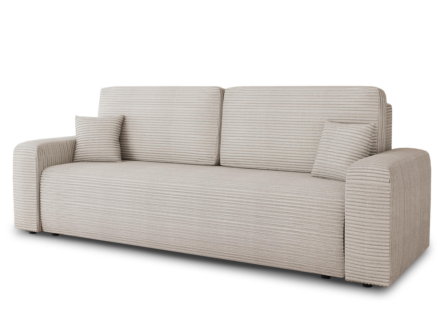 SCHLAFSOFA Spark - Beige/Schwarz, Holz/Kunststoff (236/90/95cm) - Sofnet