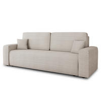SCHLAFSOFA Spark - Beige/Schwarz, Holz/Kunststoff (236/90/95cm) - Sofnet