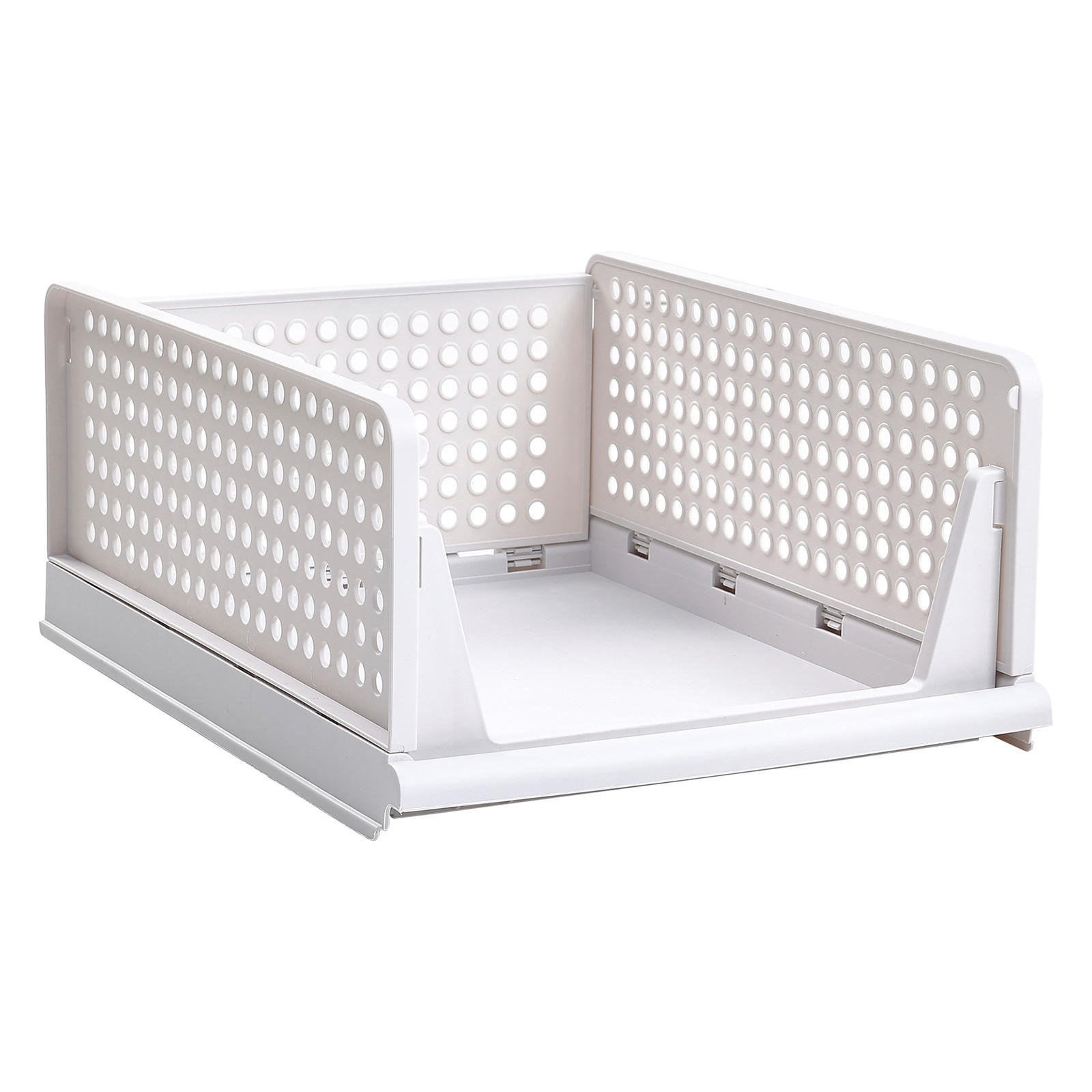 KLEIDERSCHRANK-ORGANIZER weiß 8er-Set 43x33x18cm - Weiß, Kunststoff (33/18/43cm) - Livingandhome