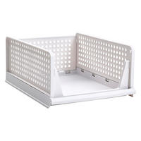 KLEIDERSCHRANK-ORGANIZER weiß 8er-Set 43x33x18cm - Weiß, Kunststoff (33/18/43cm) - Livingandhome
