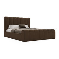 DOPPELBETT 160x200 Valetta mit Bettkasten, Velvet Braun - Braun, Holz/Textil (160/200cm) - Emporius