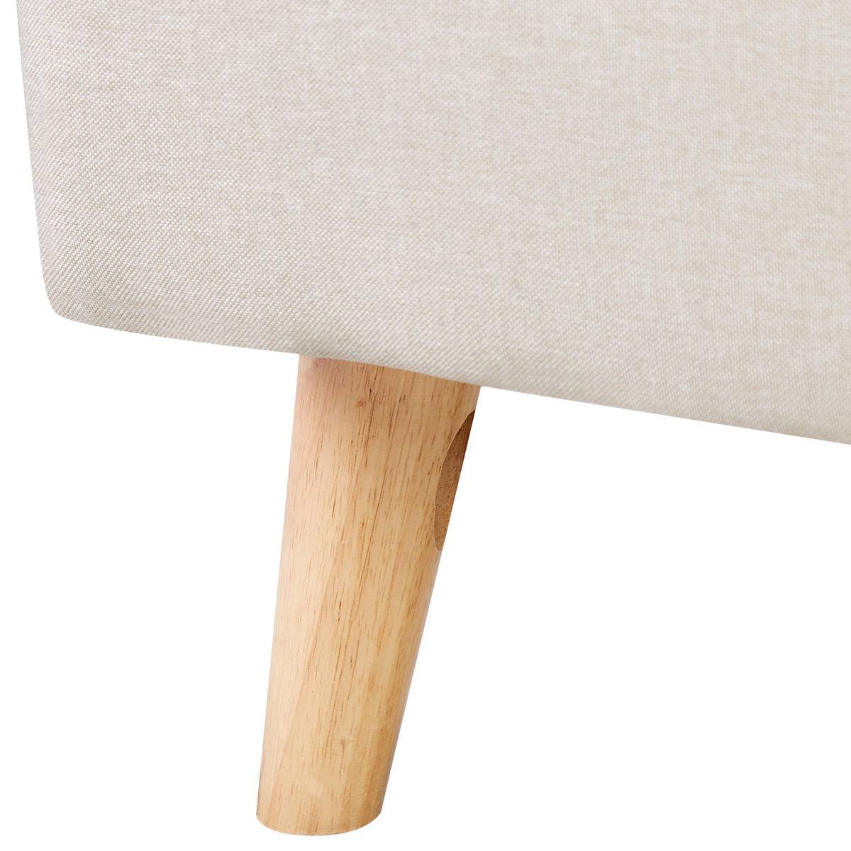 POLSTERBETT mit Lattenrost 160x200 cm Beige Rennes - Beige, Textil (160/200cm) - Beliani