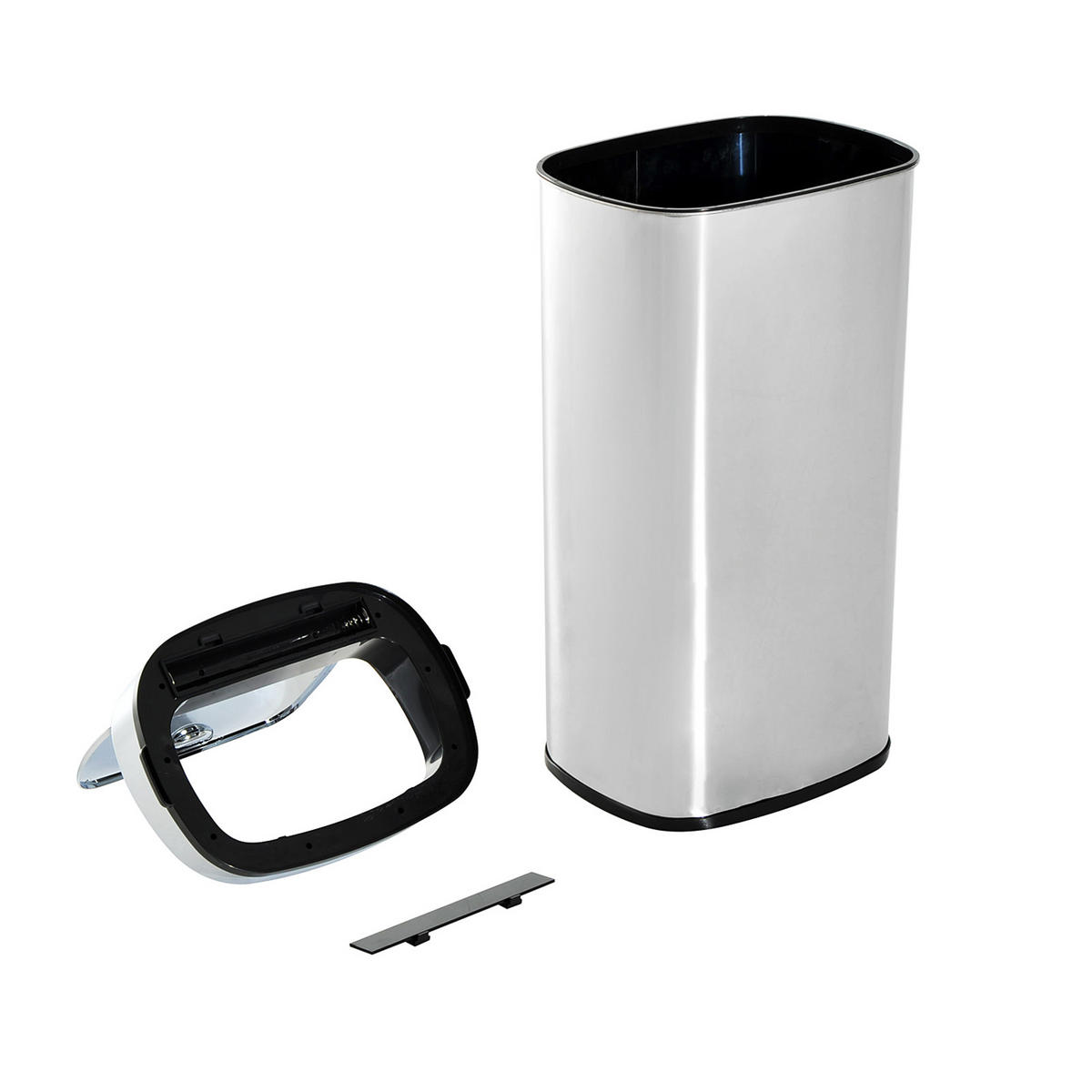 SENSOR Mülleimer, Edelstahl, ABS, Silber - Silberfarben, Metall (25/84/33cm) - HOMCOM