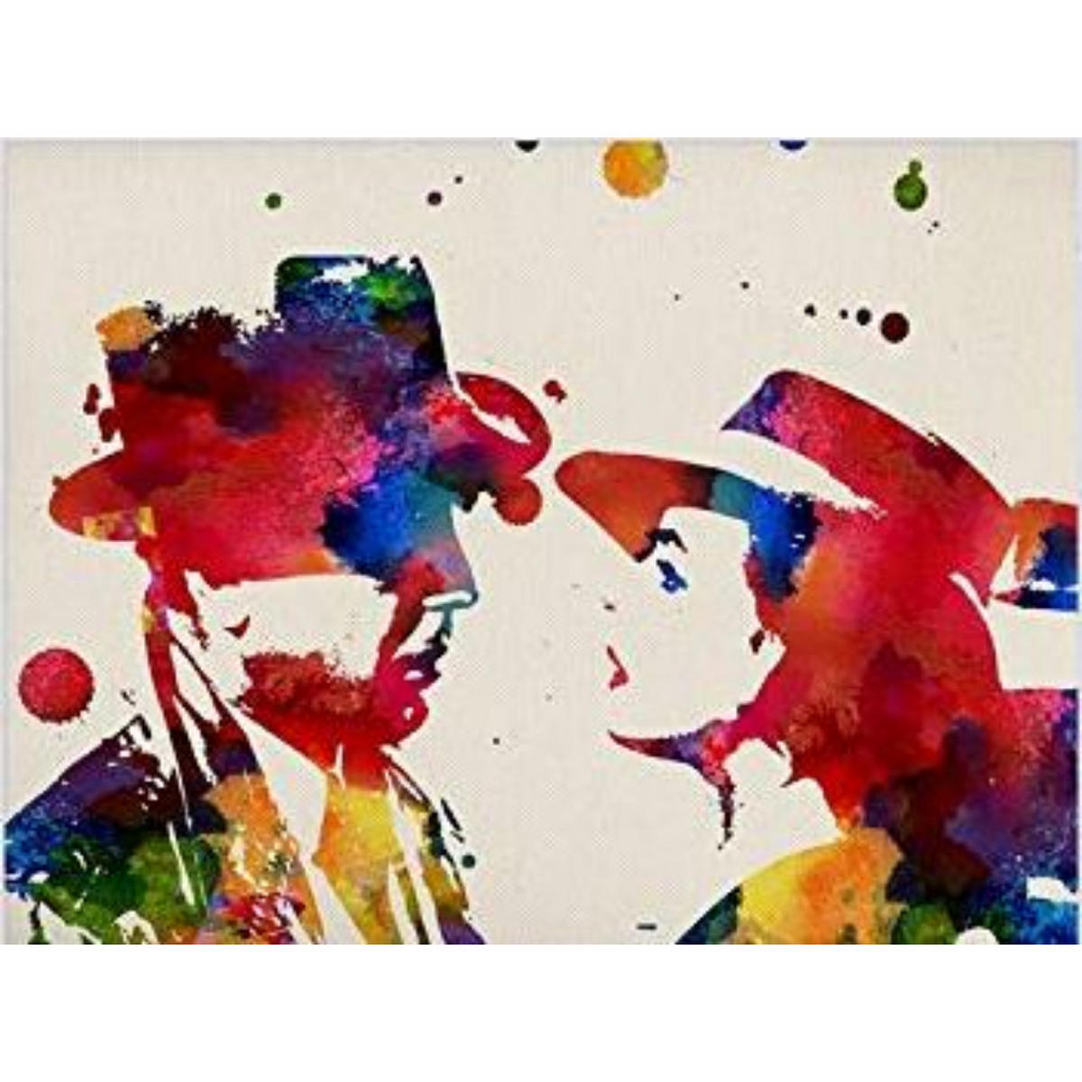 POSTER Singin’ Im Regen A4 Schwarzer Rahmen - Schwarz, Papier (29.7/5/21cm) - Nacnic