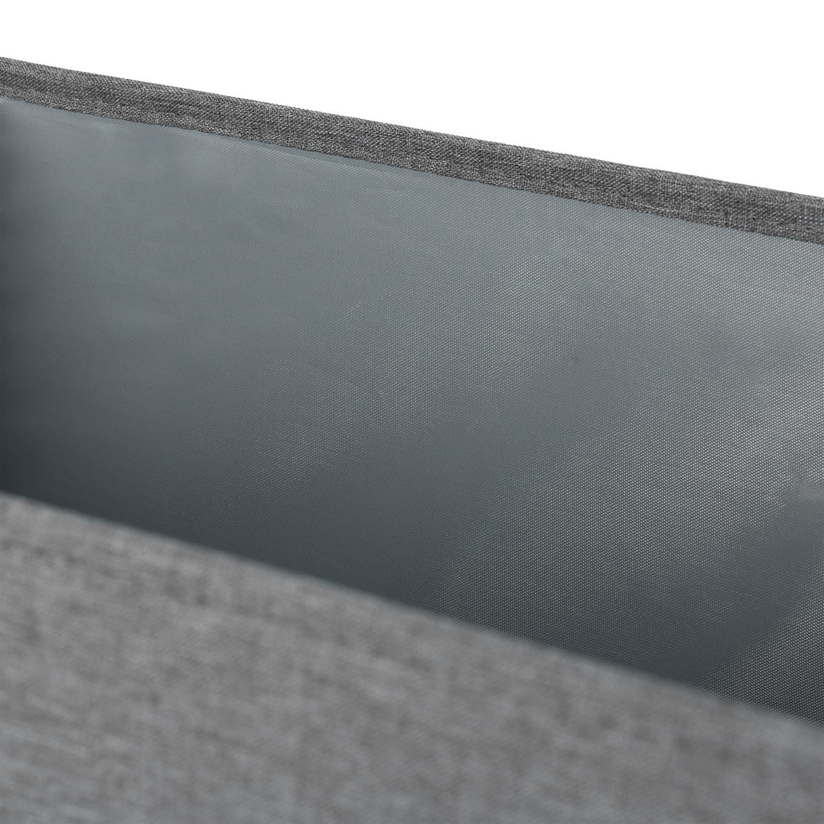 WÄSCHEKORB Set - Grau, Wellpappe/Textil (45/50.5/30.5cm) - Relaxdays