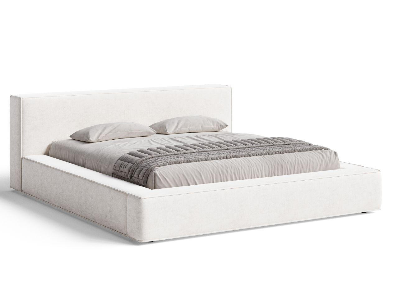 POLSTERBETT Mali 160x200 Creme - Creme, Textil (160/200cm) - Graingold