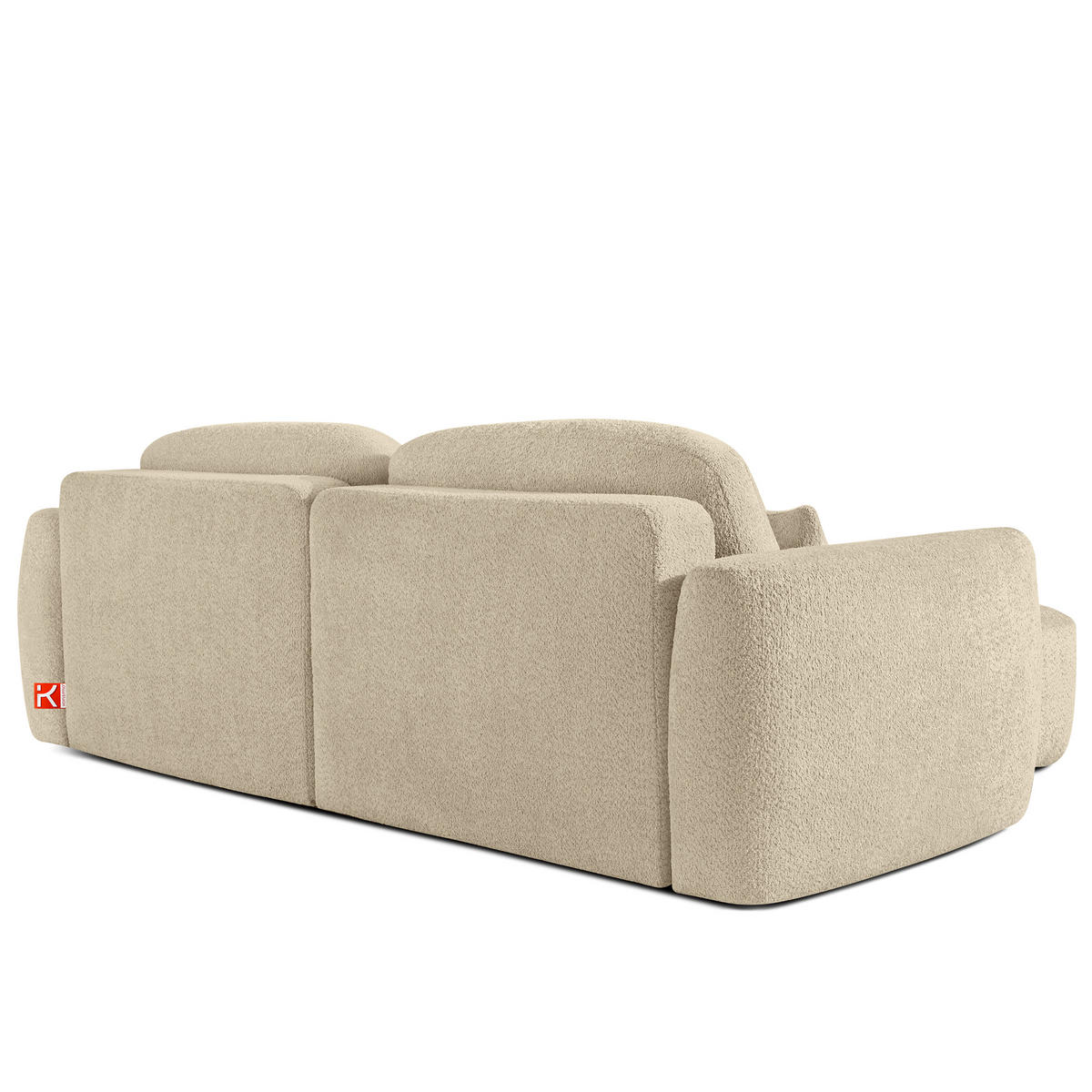 SITZGARNITUR ELOSA - Beige, Holz/Textil (245/85/165cm) - KONSIMO®