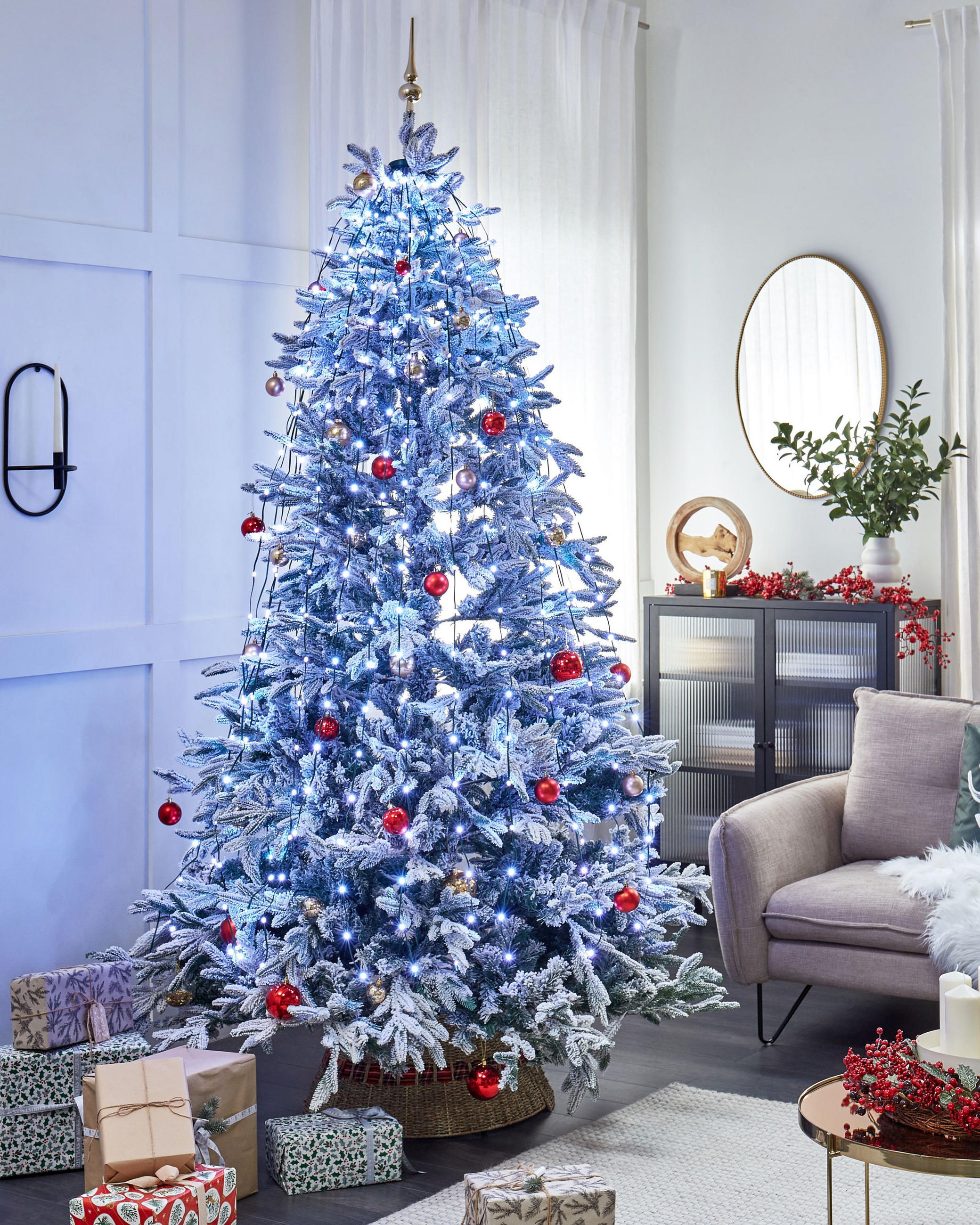 WEIHNACHTSBELEUCHTUNG 200 cm Bunt Saarloq - Multicolor, Kunststoff (200cm) - Beliani