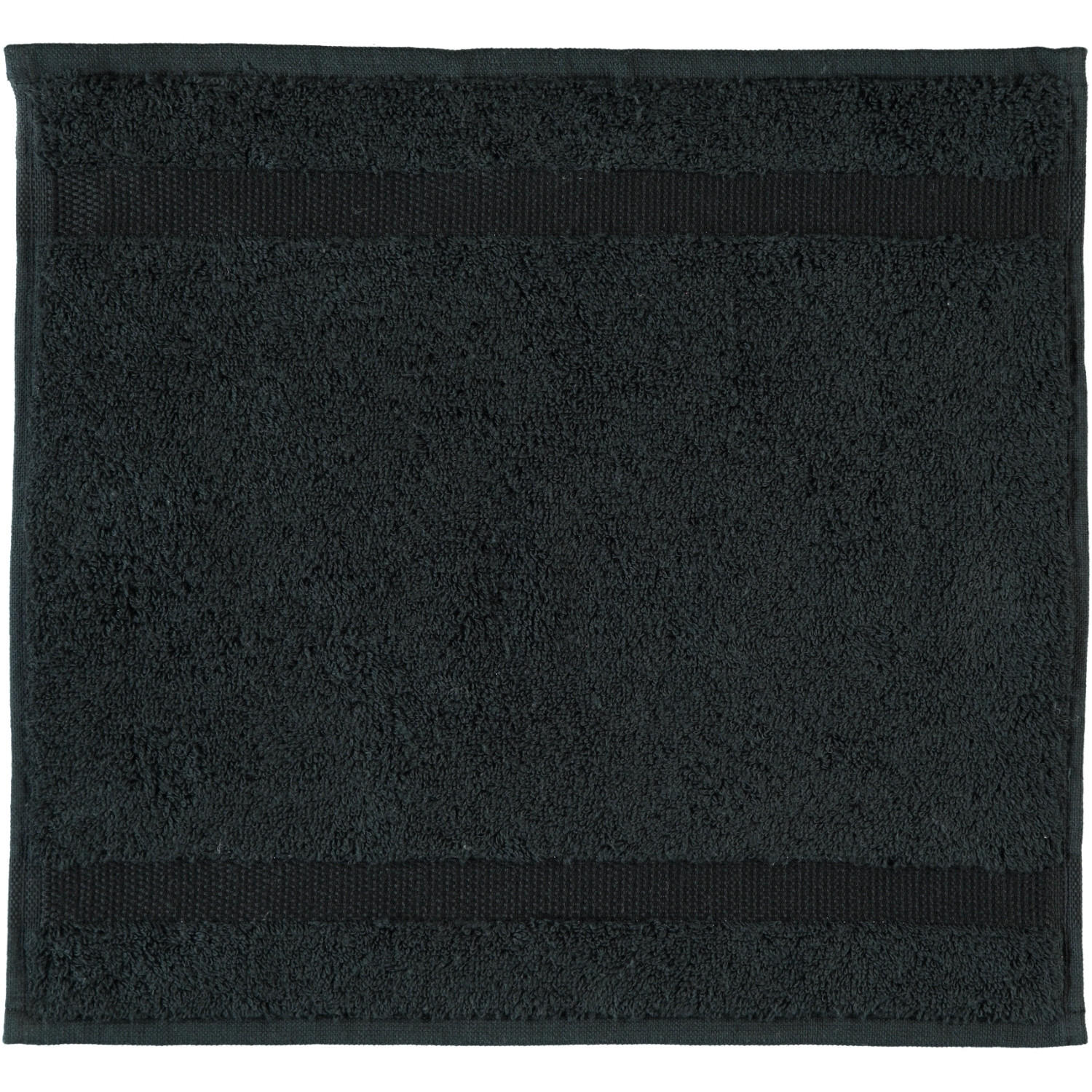 Rhomtuft Seiftuch Schwarz 30x30 cm