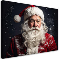 LEINWANDBILD Weihnachten 100x70cm - Rot, Textil (100/70cm) - Feeby