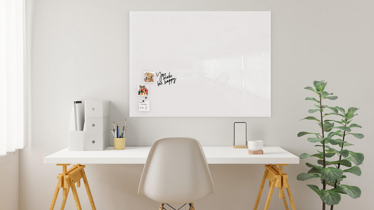 GLASBOARD - Premium SUPERWHITE 120x90cm - Weiß, Glas (120/90/2.5cm) - ALLboards