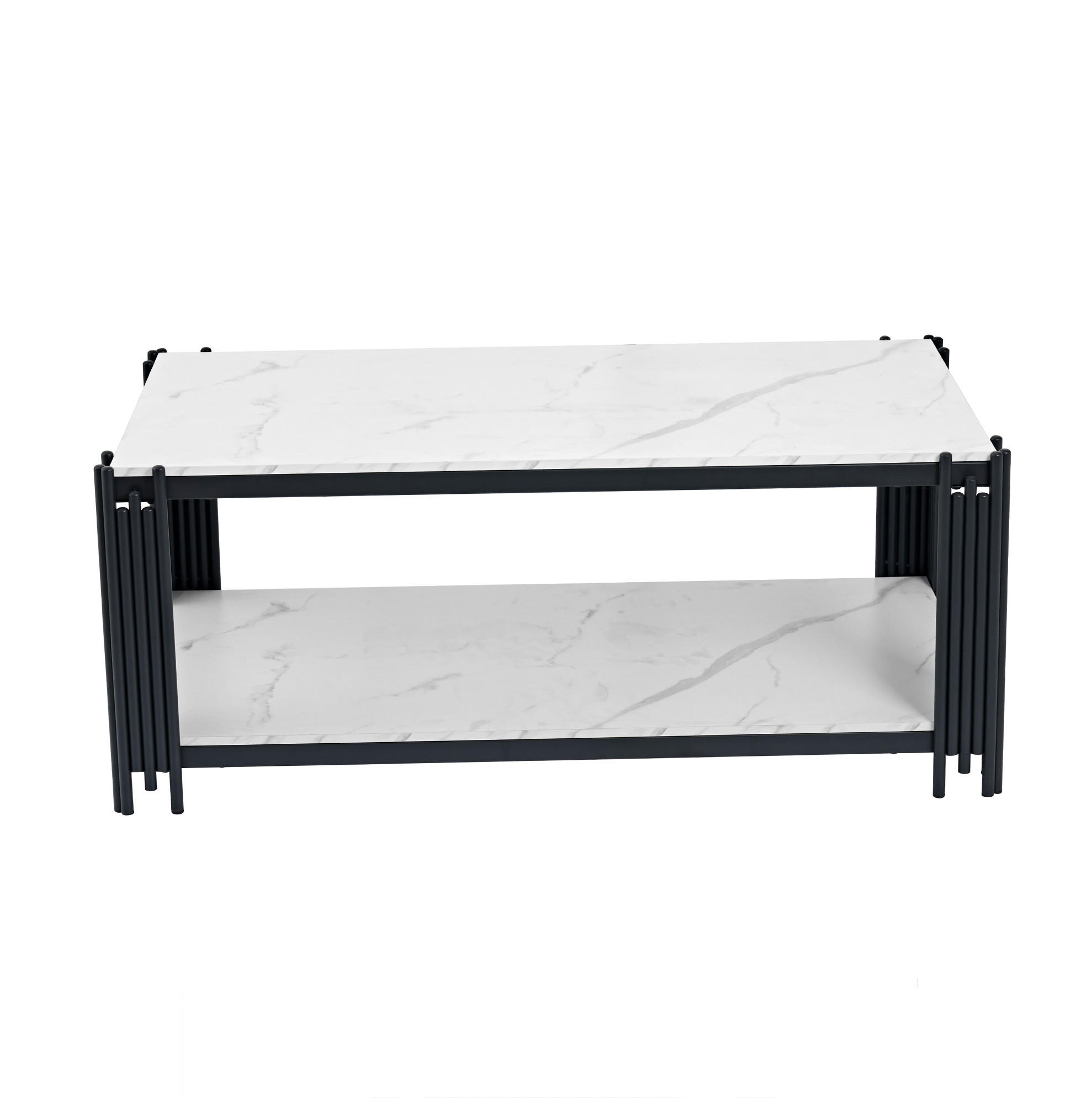 Ivmeu Couchtisch Weiß 63.5x46.3x114 cm