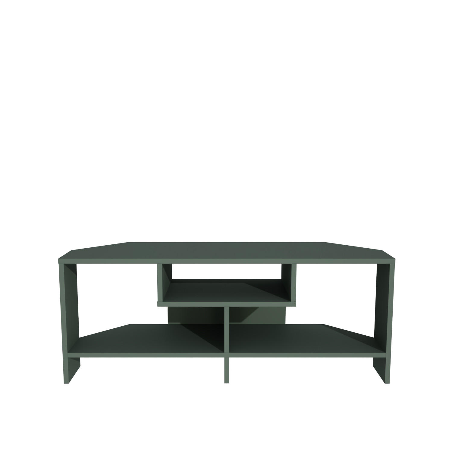 TV-LOWBOARD Maldiv - Grün, Holzwerkstoff (114.44/47/35cm) - Decorotika