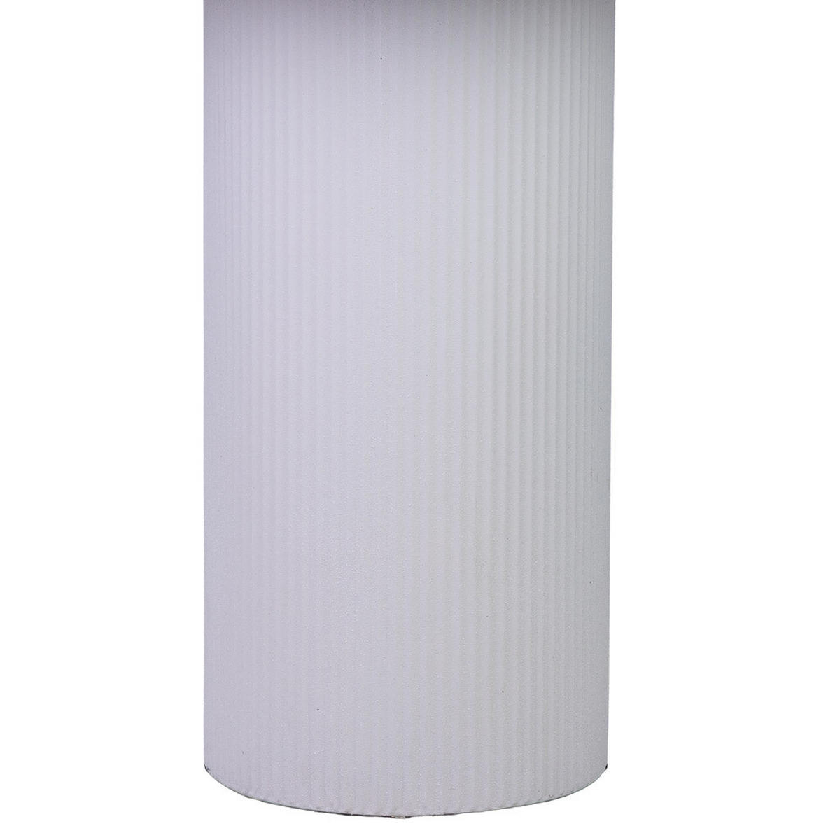 TISCH aus Metall und Holz, weiß, 46x56cm - Weiß, Metall (46/46/56cm) - Wanderlust