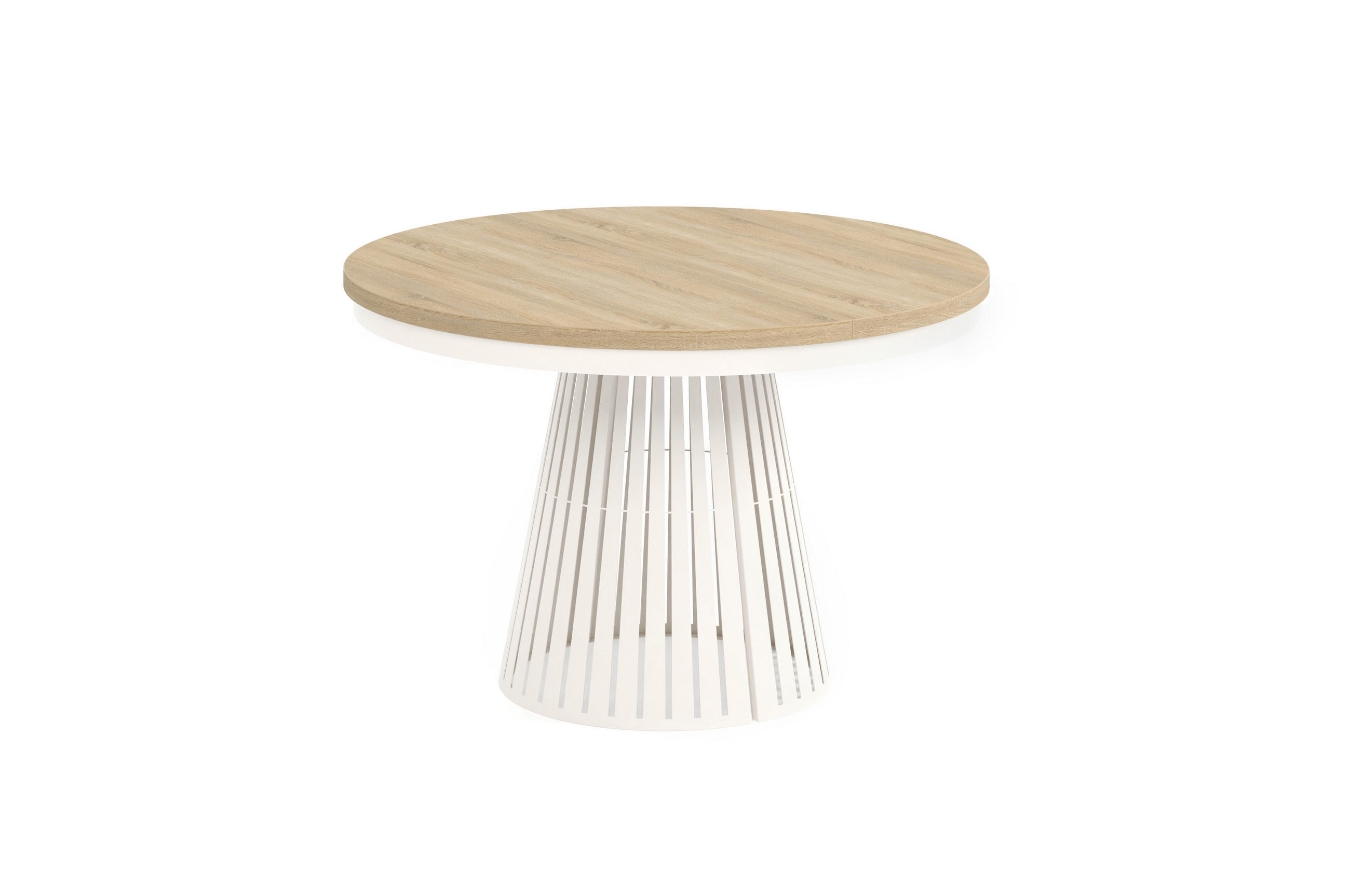 ESSTISCH Cone Bis - Kaschmir/Beige, Holzwerkstoff/Metall (120/120/76cm) - Meblini