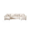 WOHNLANDSCHAFT MOLISA U Cosmic 10 mit Schlaffunktion - Beige, Textil (303/82/208cm) - Bedante