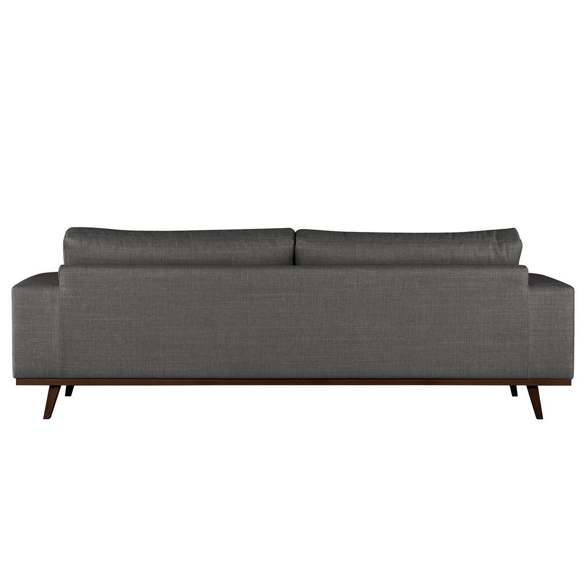 3-SITZER SOFA - Dunkelgrau/Buchefarben, Buchenholz/Textil (237/81/88cm) - home24