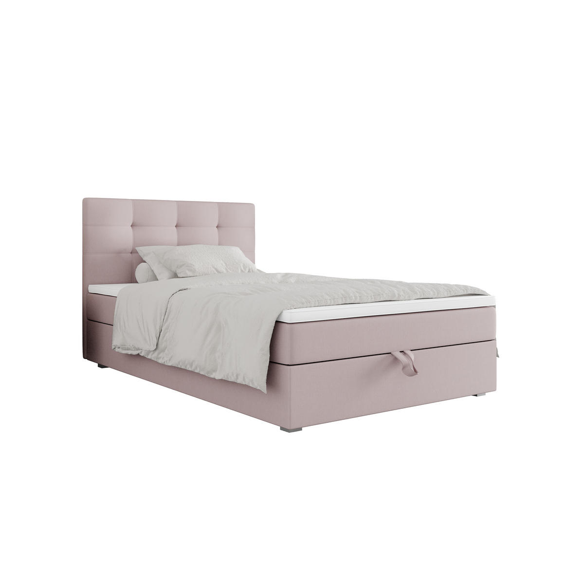 BOXBETT FADO 2 120x200, mit Matratze H3 und Topper, Cosmic 14 - Rosa, Holz/Kunststoff (120/200cm) - Bedante