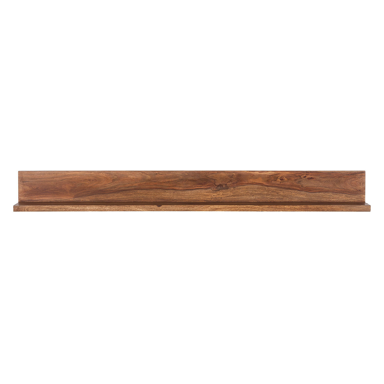 WANDBOARD - Sheesham massiv - Sheeshamfarben, Holz (140/15/15cm) - home24