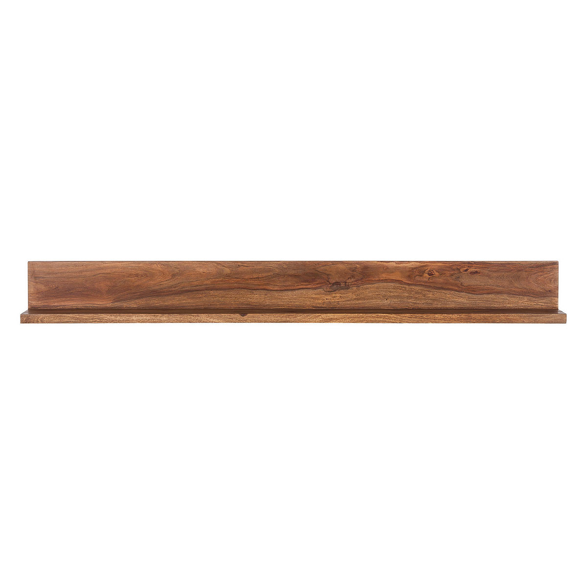 WANDBOARD - Sheesham massiv - Sheeshamfarben, Holz (140/15/15cm) - home24