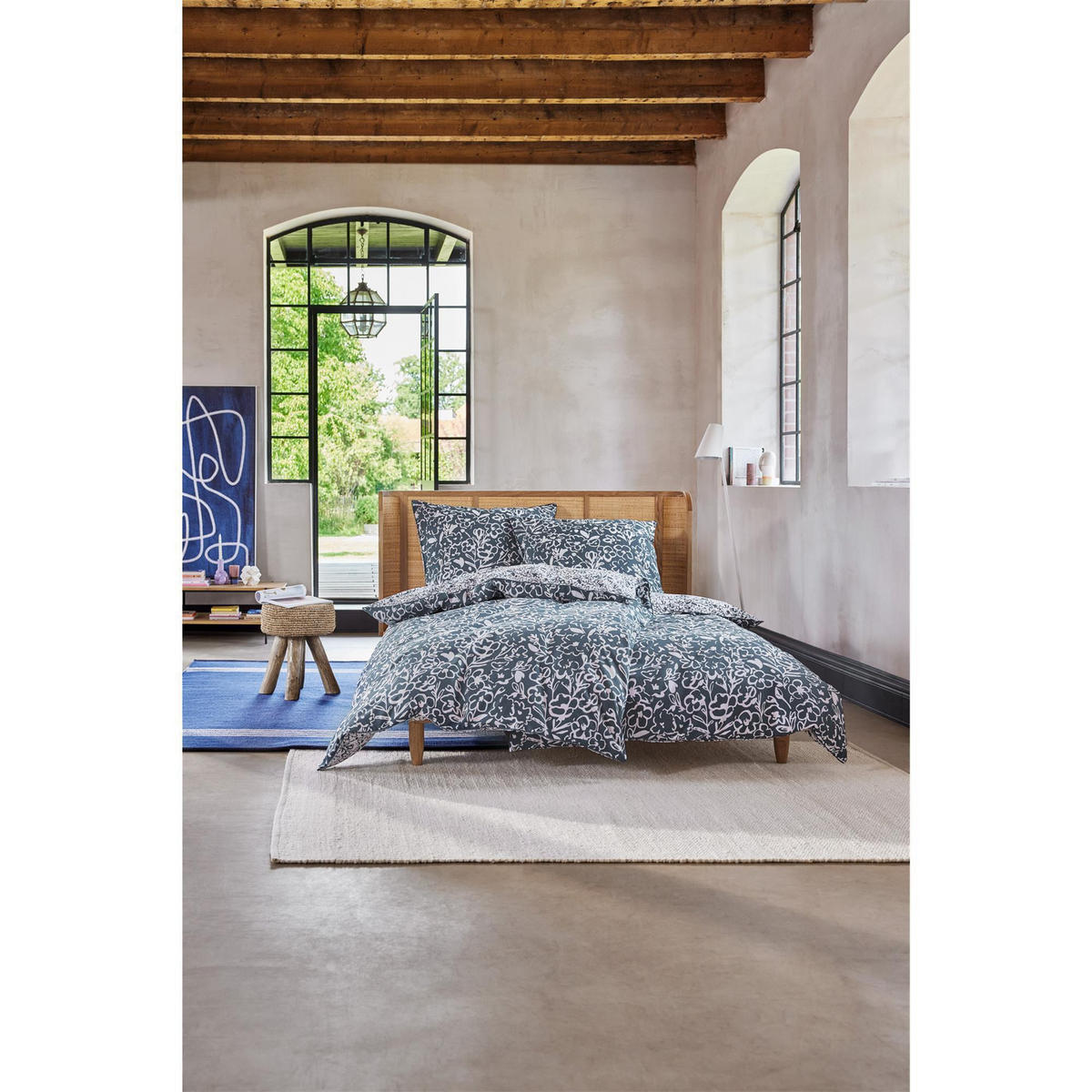WENDEBETTWÄSCHE CLEO - Titanfarben, Textil (155/220cm) - Esprit