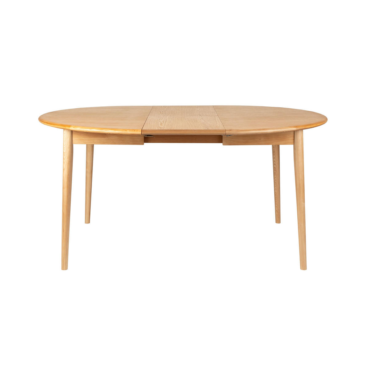 ESSTISCH Twist Ausziehbarer Rund 120/160x120 cm Eiche - Beige, Holz (160/120/76cm) - Zuiver