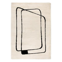 TEPPICH Azara schneeweiß 160 x 230 x 3 cm - Weiß, Textil (160/230cm) - Vivaraise