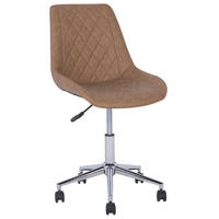 BÜROSTUHL Kunstleder Braun Maribel - Braun, Textil/Metall (57/83/57cm) - Beliani