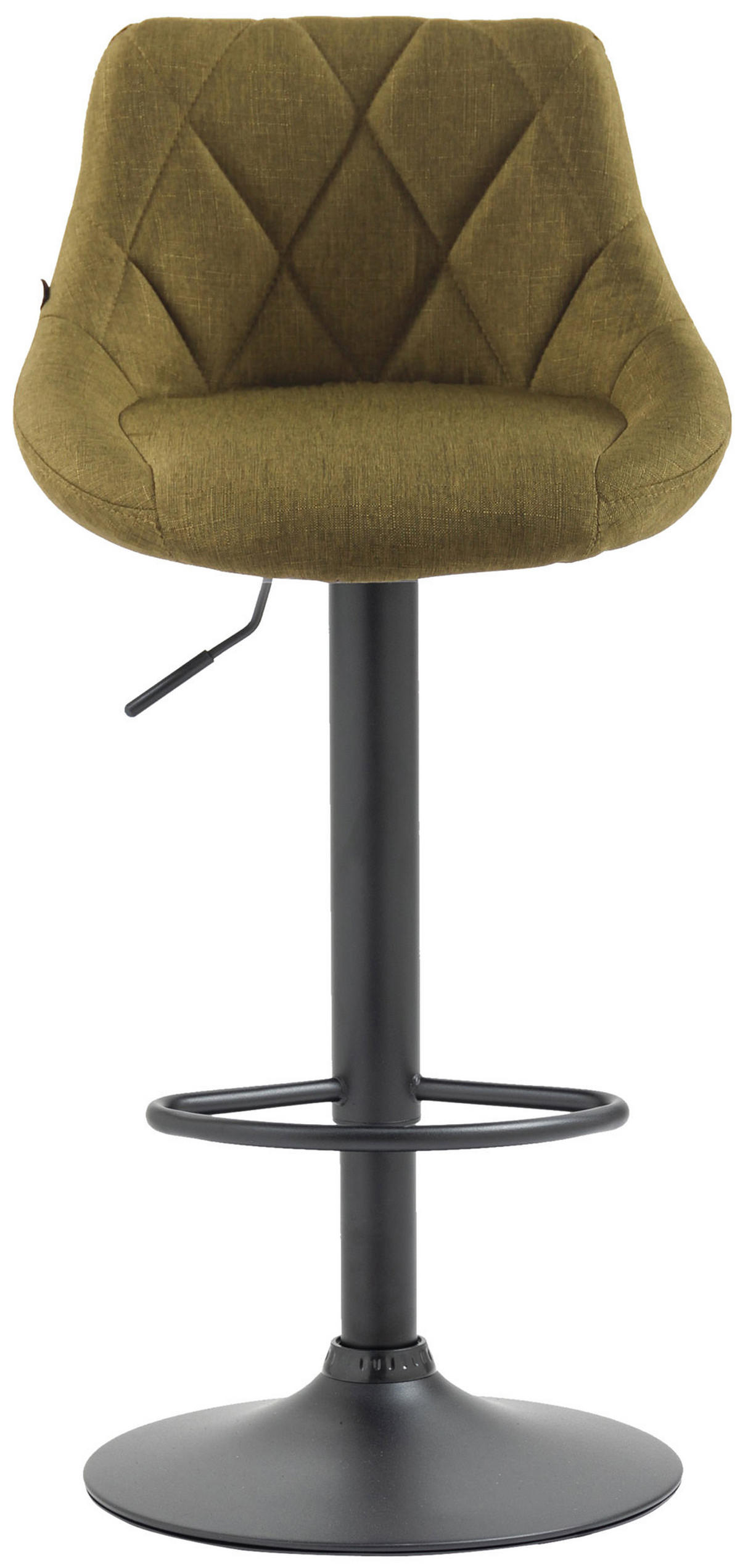 BARHOCKER Stoff grün - Schwarz/Grün, Textil/Metall (46/83/49cm) - CLP