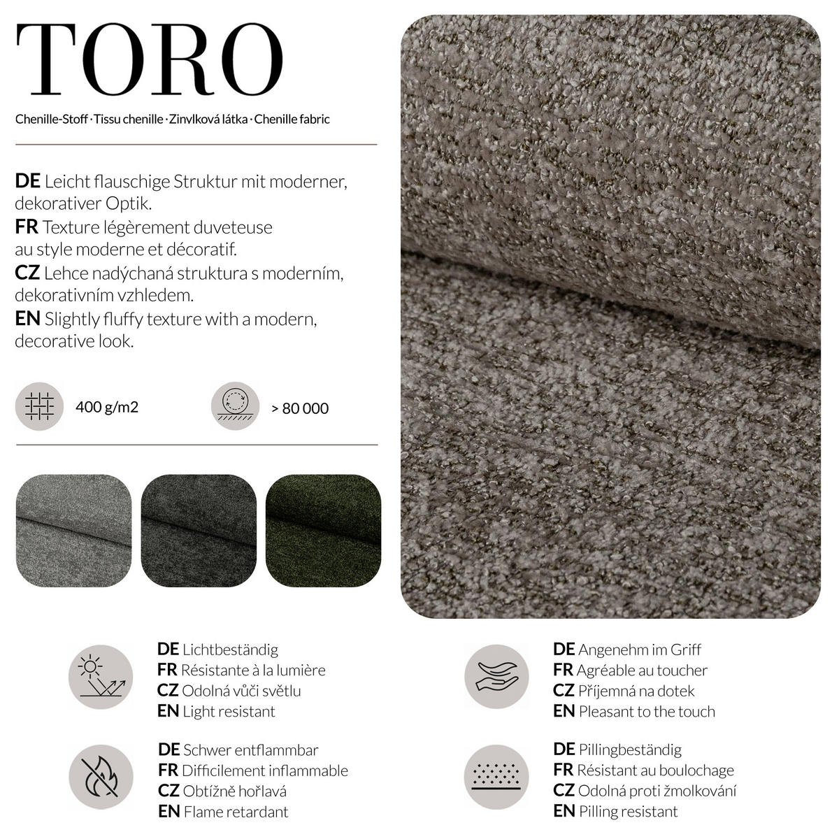 ECKSCHLAFSOFA Sora Mini mit verstellbaren Kopfstützen und Schlaffunktion, Chenille-Stoff, Beige, Rechts - Beige/Schwarz, Textil (190/285cm) - Beautysofa