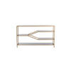 KONSOLENTISCH Aino Bronze 140/35/80 cm - Bronzefarben, Metall (140/35/80cm) - Light & Living