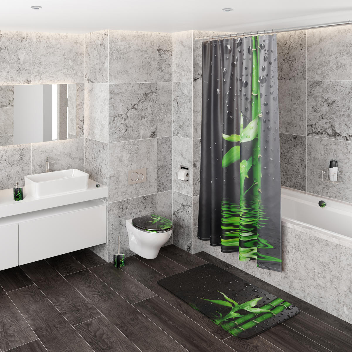 BADEWANNENSTÖPSEL Virella - Schwarz, Metall (8/10/10cm) - Sanilo