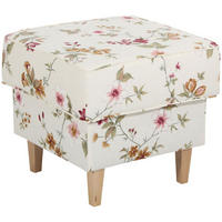 HOCKER Karlen Bezug Flachgewebe Buche natur / weiß - Buchefarben/Naturfarben, Kunststoff (53/45/53cm) - 58aufmkessel