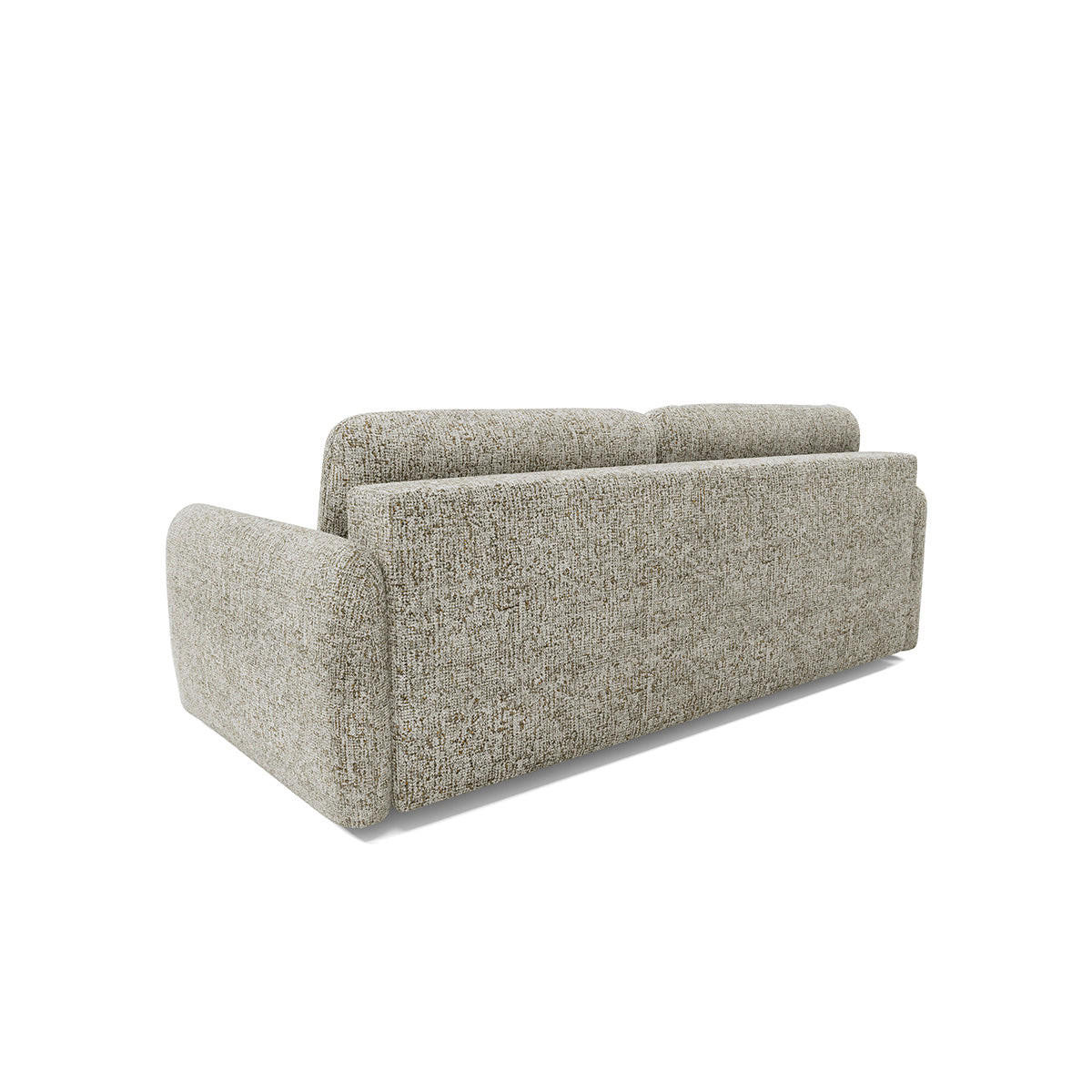 SOFA Vittoria 3 Sitzplätze Grau meliert - Grau, Holz (236/95/121cm) - Petits-meubles