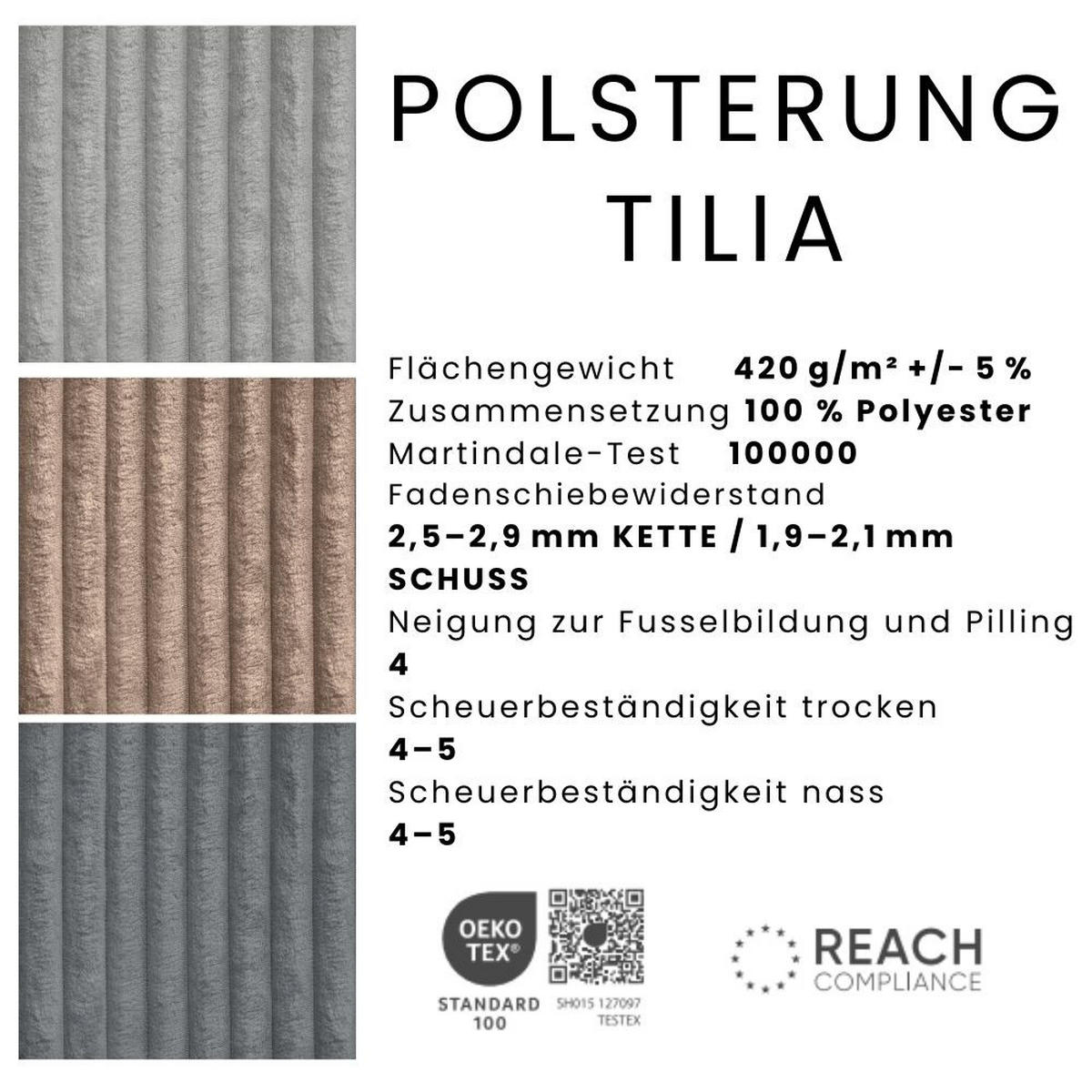 WOHNLANDSCHAFT Luis U mit Schlaffunktion und Bettkasten, 340 cm, Braun - Braun/Grau, Textil/Metall (340/88/205cm) - AN-Moebel 4u