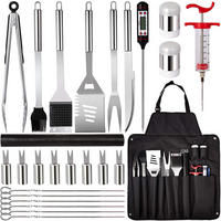 GRILLBESTECK 26-teiliges Set - Multicolor, Metall (43cm)