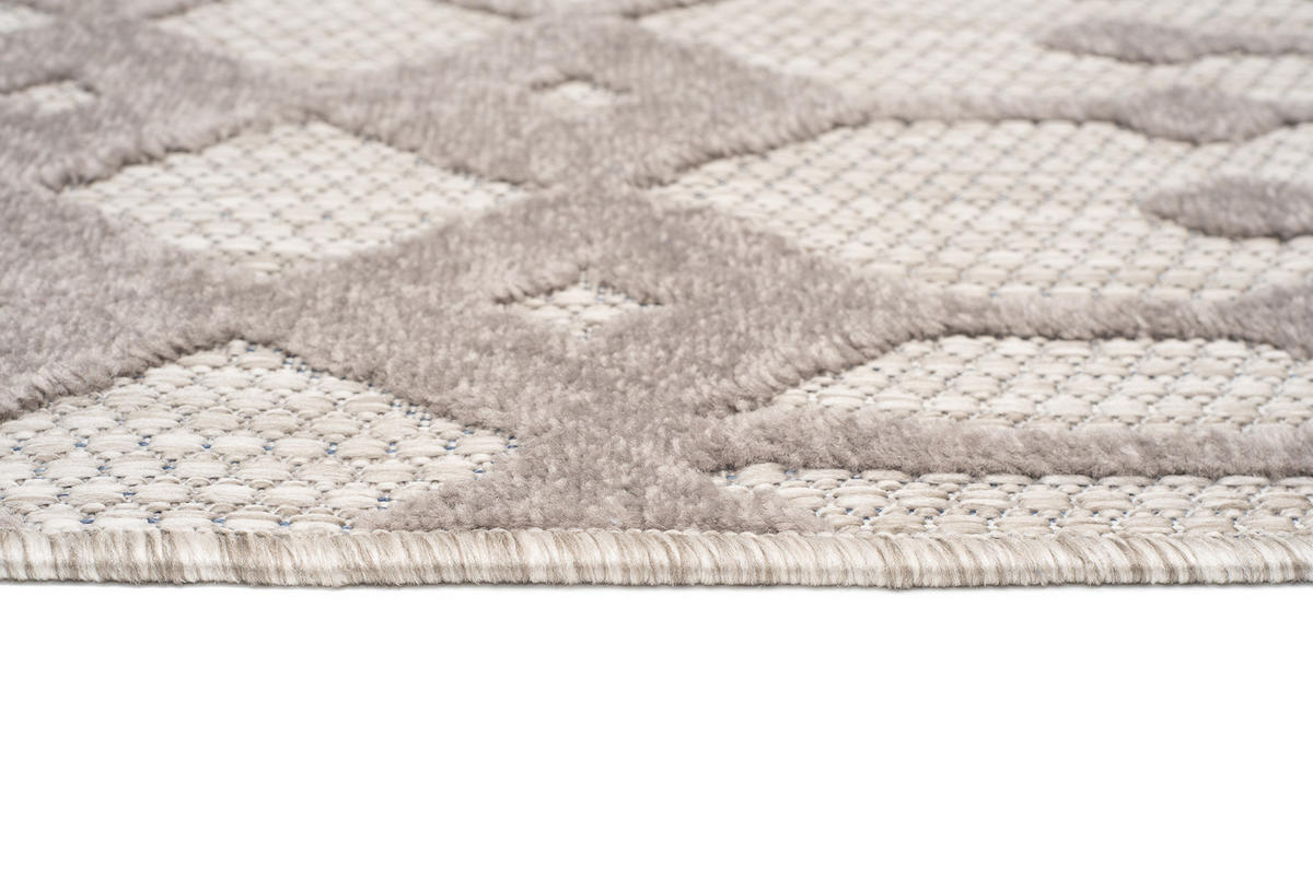 TEPPICH PATIO Grau 160/220 cm - Grau, Kunststoff (160/220cm) - Tapiso