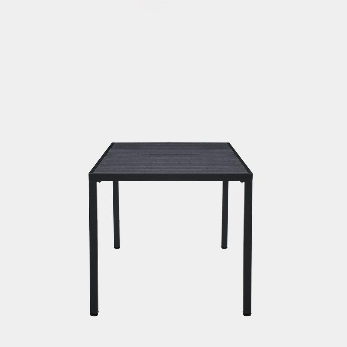 ESSTISCH Jastorf Grau 165 cm x 76 cm - Grau, Kunststoff (85/165/76cm)