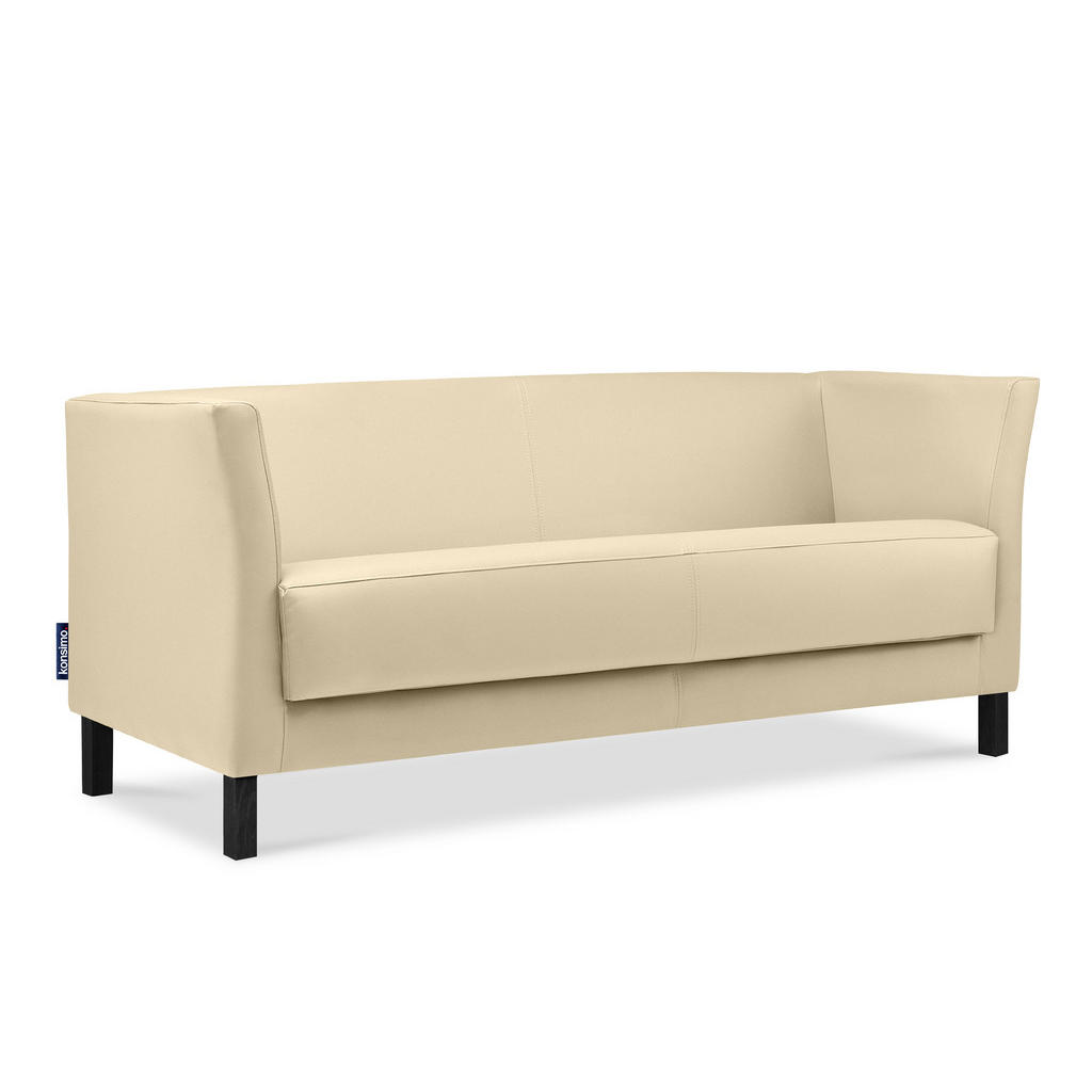 Thumbnail - Konsimo® 3-Sitzer-Sofa, Creme, Textil, 67x71x171 cm, Wohnzimmer, Sofas & Couches, Sofas, 3-Sitzer Sofas