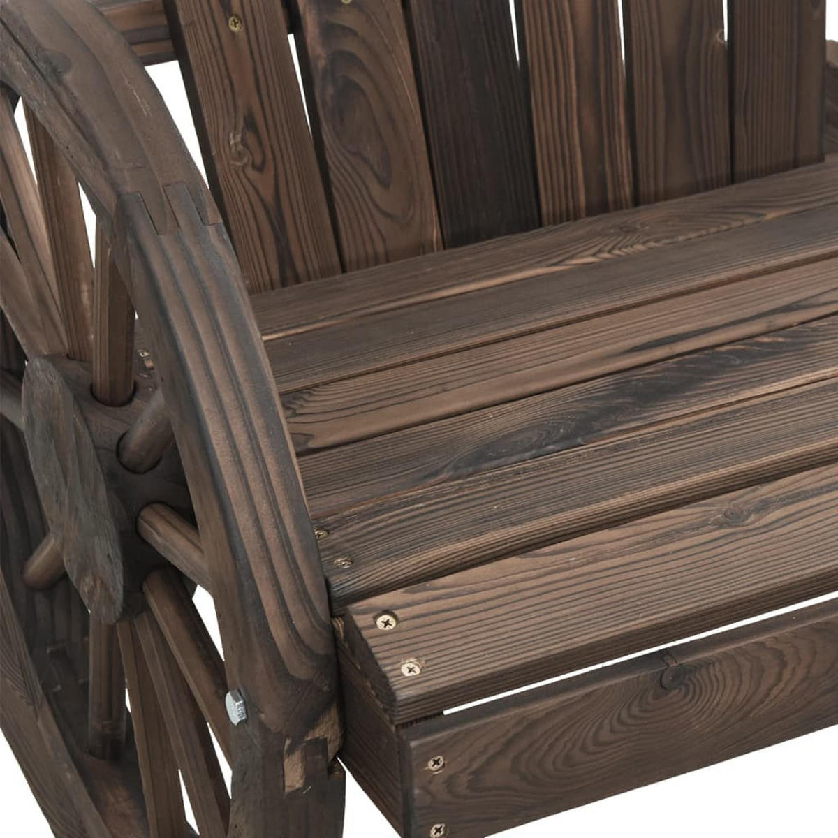 ADIRONDACK-GARTENSTUHL Massivholz Tanne - Braun, Holz (63/99/62cm) - vidaXL