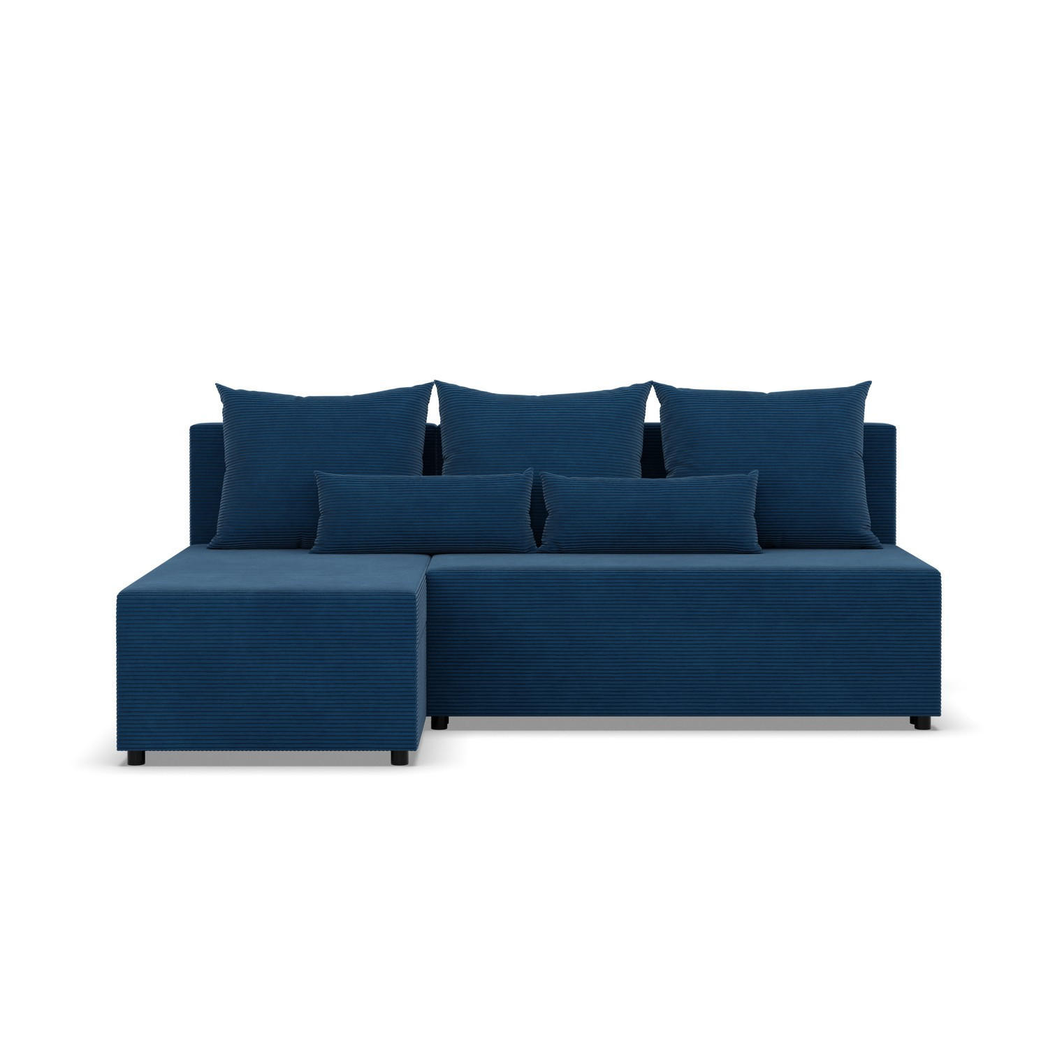 ECKSOFA MIT SCHLAFFUNKTION FERMO BONELL Dunkelblau - Dunkelblau, Textil (137/201cm) - Mebligo