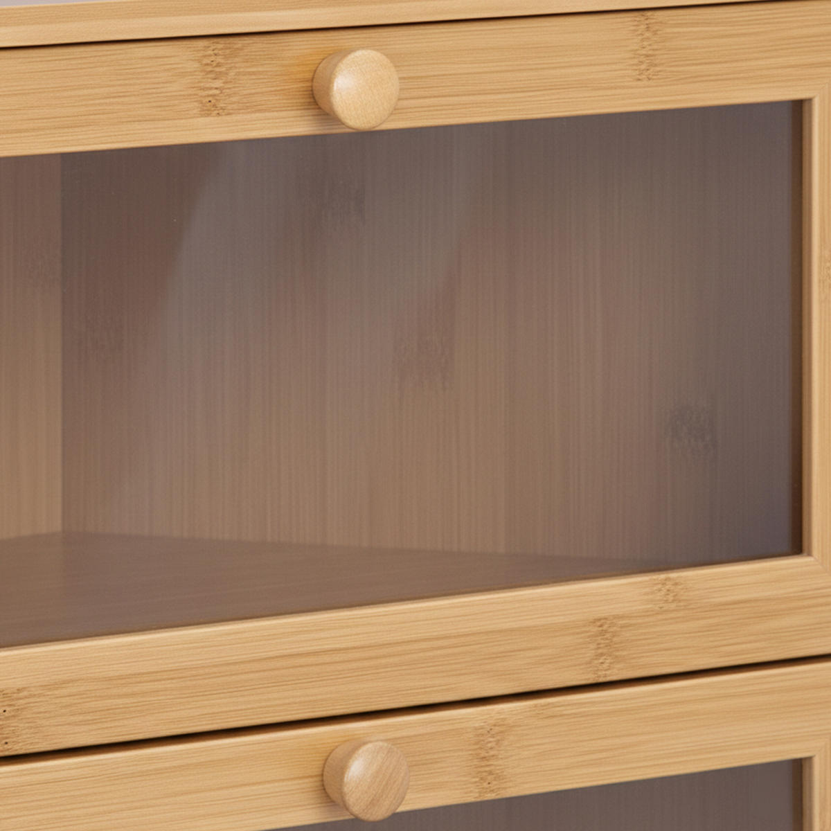 ROHOVÝ chlebník - svetlohnedá, drevo/plast (40/35/27.5cm) - Relaxdays